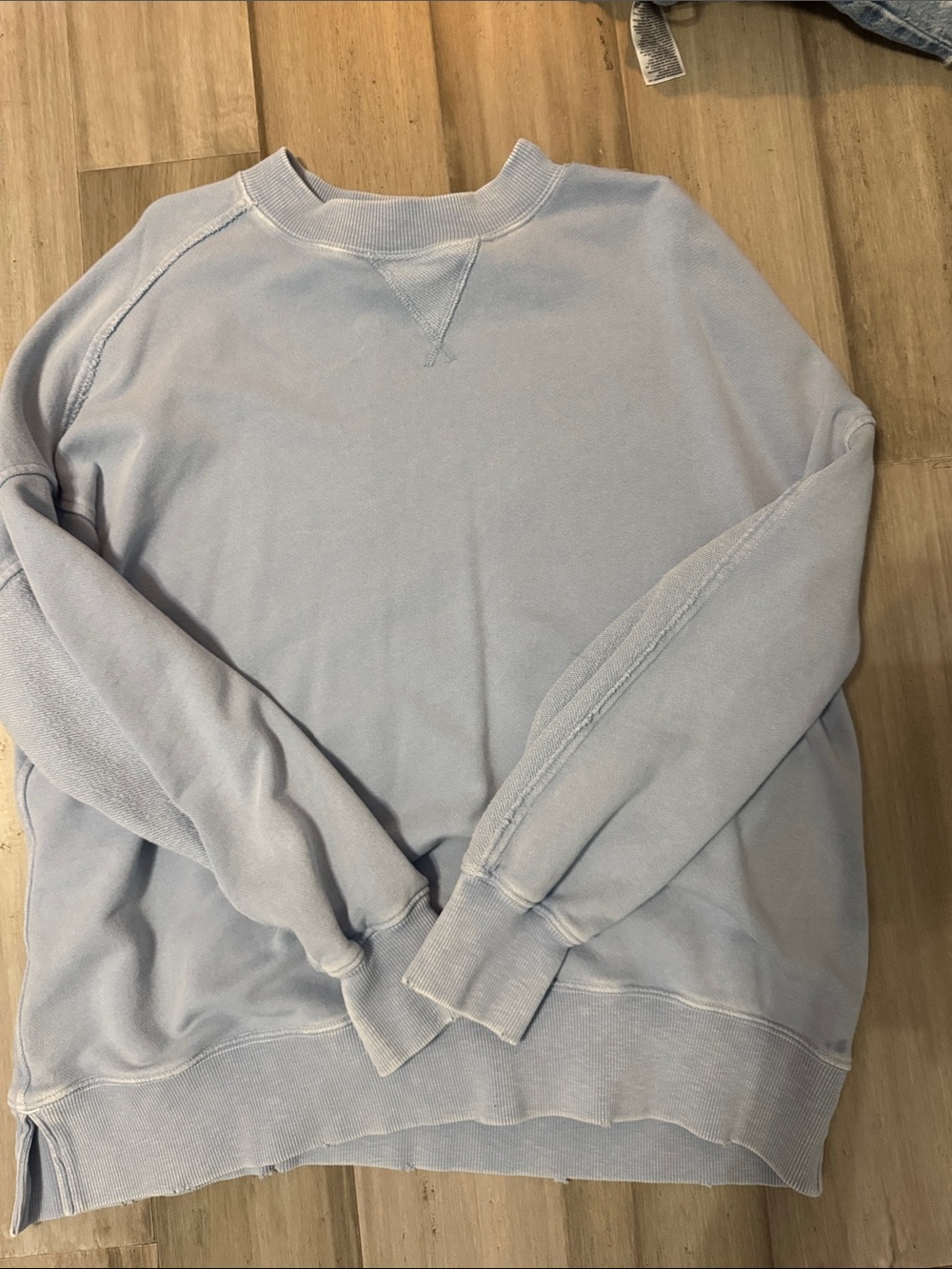 Light Blue aerie oversized hoodie size small